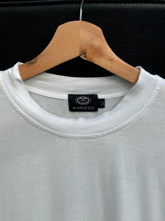 PLAIN WHITE OVERSIZED GAOZZI BAMBOO T'Z { short sleeved }