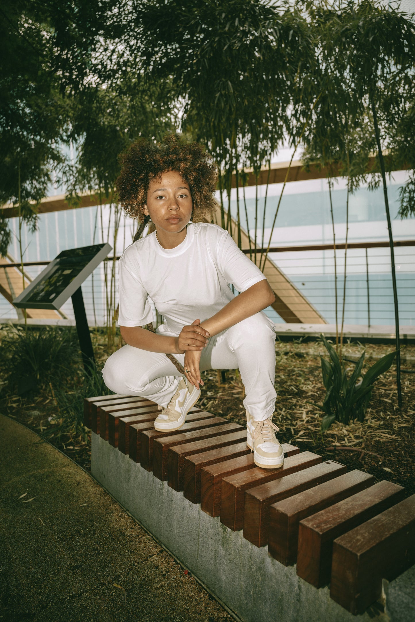 PLAIN WHITE OVERSIZED GAOZZI BAMBOO T'Z { short sleeved }